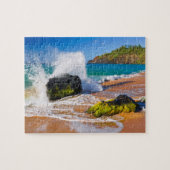 Sturz der Wellen am Strand von Hawaii Puzzle (Horizontal)
