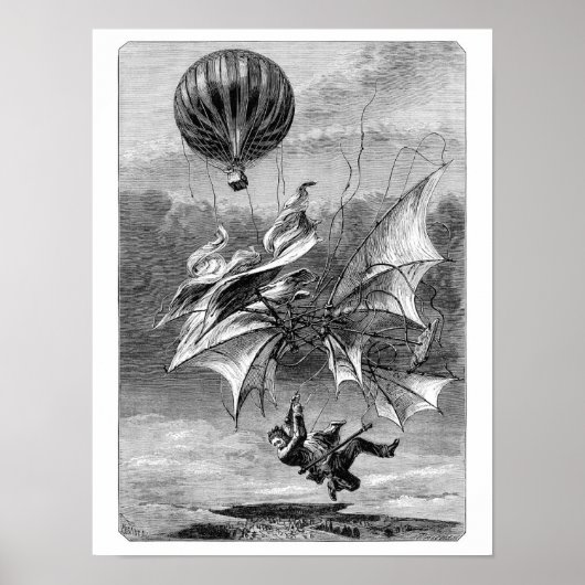 Sturz des fliegenden Mannes Poster (Vorne)