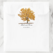 Sturzbaum Runder Aufkleber (Tasche)