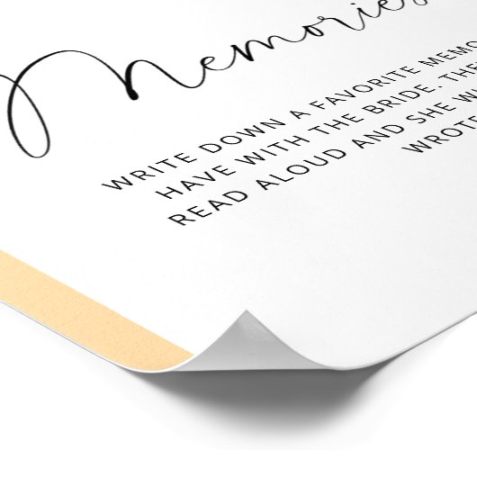 Sturzbogen - Erinnerungen mit der Braut Poster (Ecke)