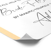 Sturzbogen - Hilfe für die geschäftige Brautadress Poster (Ecke)