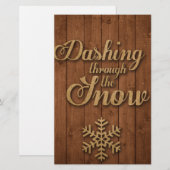 Stürzen durch den Schnee Briefpapier (Vorne/Hinten)