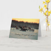 Stürzen durch den Schnee Karte (Gelbe Blume)