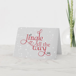 Stürzen durch die Schnee-Feiertags-Karte Feiertagskarte