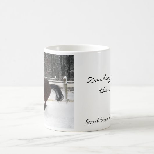 Stürzen durch die Schnee-Tasse Kaffeetasse (Mittel)