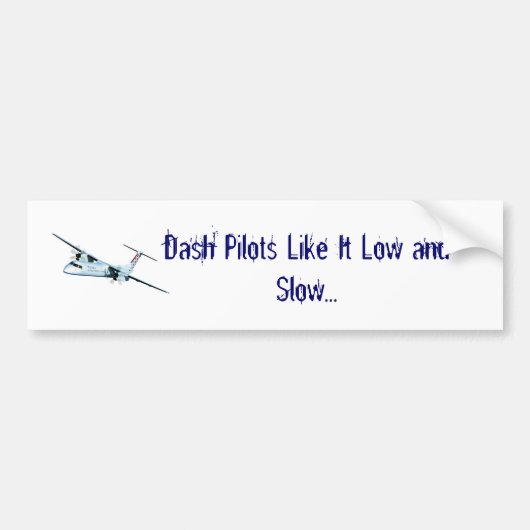 Stürzen Sie Piloten wie es niedrig und Autoaufkleber (Vorne)