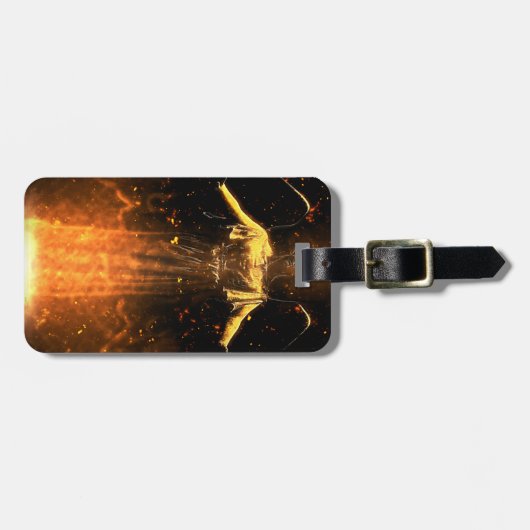 Sturzflug von den Flammen Gepäckanhänger (Vorderseite horizontal)