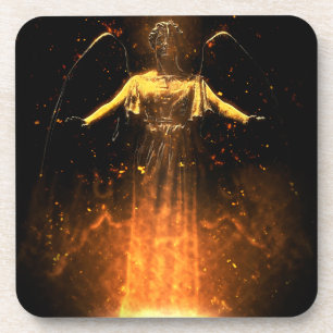 Sturzflug von den Flammen Getränkeuntersetzer