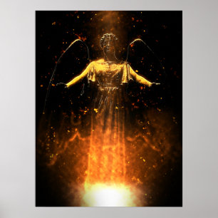 Sturzflug von den Flammen Poster
