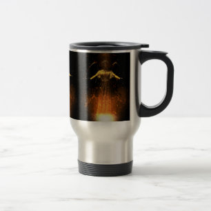Sturzflug von den Flammen Reisebecher