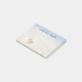 Sturzhelm-Muschel in tropischem Lagoon| Cassis Post-it Klebezettel (angewinkelt)