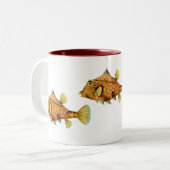 SturzhelmCowfish Zweifarbige Tasse (Vorderseite Links)