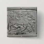 Sturzhelmfragment, von Sutton Hoo Schatz Button (Vorderseite)