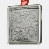 Sturzhelmfragment, von Sutton Hoo Schatz Ornament Aus Metall (Links)