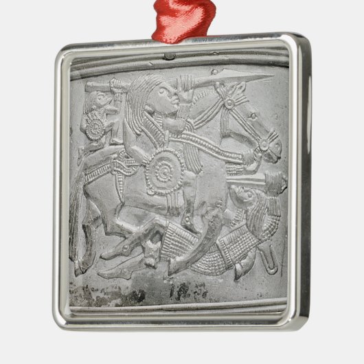 Sturzhelmfragment, von Sutton Hoo Schatz Ornament Aus Metall (Links)