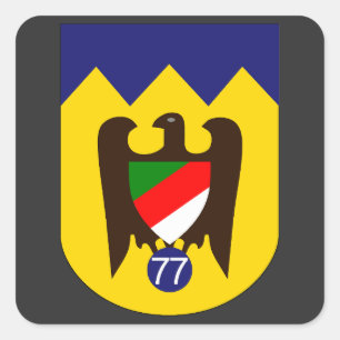 Sturzkampfgeschwader 77 (StG 77) Emblem Quadratischer Aufkleber