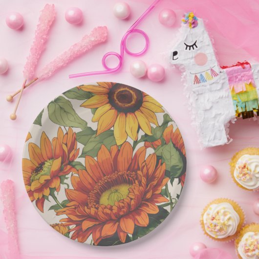 Sturznapkins Halloween oder Erntedank Pappteller (Party)