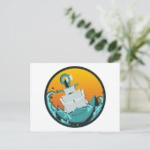 Sturzschiff Postkarte (Stehend Vorderseite)