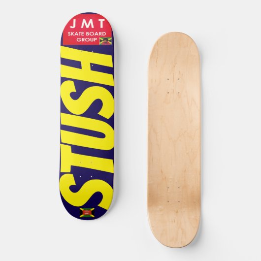 STUSH. JMT 8 1/4" Skateboarddecke Skateboard (Vorderseite)