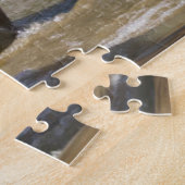 Stute mit Fohlen überquert einen Fluss Puzzle (Seite)