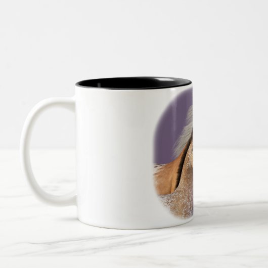 Stute und Fohlen - Appaloosa Zweifarbige Tasse (Links)