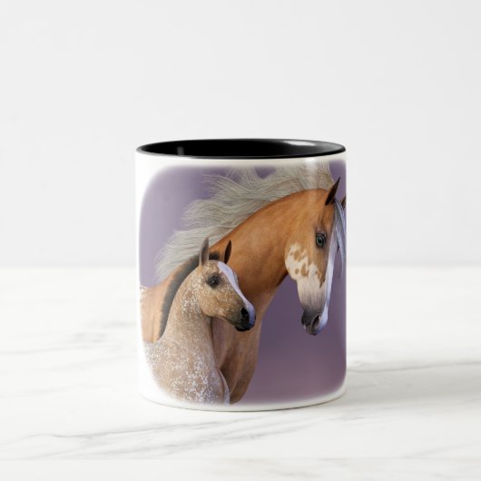 Stute und Fohlen - Appaloosa Zweifarbige Tasse (Mittel)