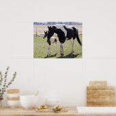 Stute und Fohlen beim Gehen Poster (Küche)