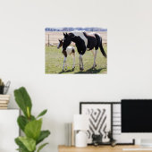 Stute und Fohlen beim Gehen Poster (Heimbüro)