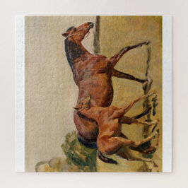 Stute und Fohlen durch Munnings Puzzle