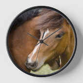 Stute und Fohlen Uhr (Vorderseite)