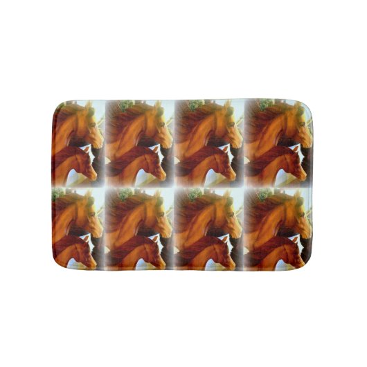 Stute und Pony Badematte (Vorderseite)