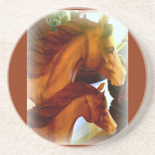 Stute und Pony-Untersetzer Untersetzer