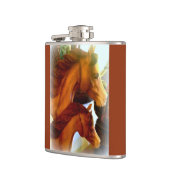 Stute und Ponyflasche Flachmann (Links)