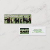 "Stuten-u. Fohlen-" Lesezeichen Mini Visitenkarte (Vorne/Hinten)
