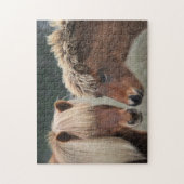 Stuten-und Fohlen-isländisches Pferdepuzzlespiel Puzzle (Vertikal)