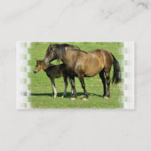 Stuten-und Fohlen-Visitenkarte Visitenkarte (Rückseite)
