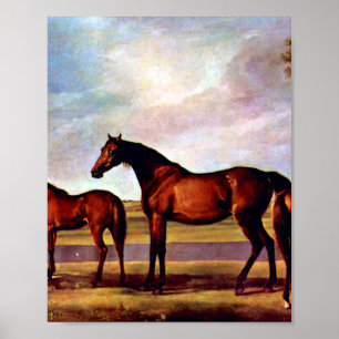 Stuten und Fohlen von George Stubbs Poster