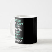 Stutter Stuttering Awareness Please Don't Finish M Kaffeetasse (Vorderseite Links)