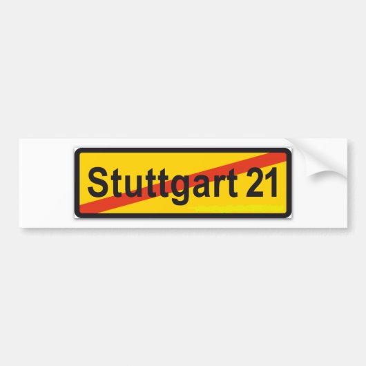 Stuttgart 21 autoaufkleber (Vorne)