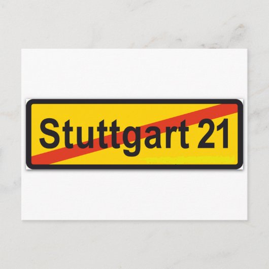 Stuttgart 21 postkarte (Vorderseite)