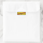 Stuttgart 21 runder aufkleber (Tasche)