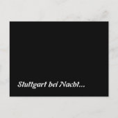 Stuttgart bei Nacht Postkarte (Vorderseite)