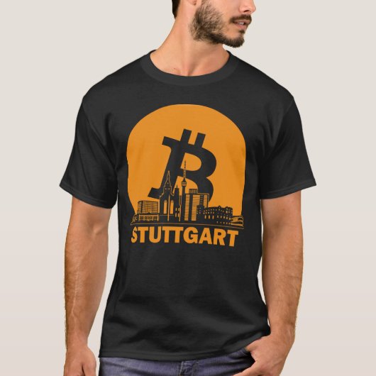 Stuttgart Bitcoin Maximalist Stuttgart London Sky T-Shirt (Vorderseite)