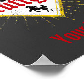 Stuttgart City Germany Retro Skyline Vintag Poster (Ecke)