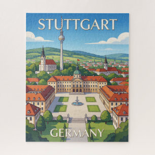 Stuttgart Deutschland Architektur Stadtansicht Rei Puzzle