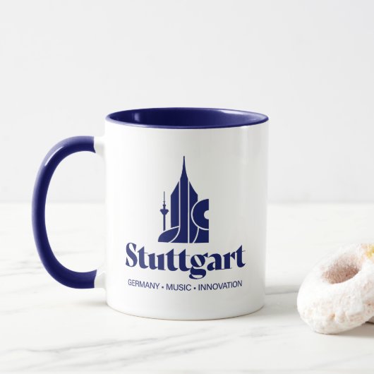 Stuttgart Deutschland Europa Tasse (Mit Donut)