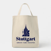 Stuttgart Deutschland Europa Tragetasche (Rückseite)