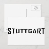 Stuttgart Deutschland Icon Postkarte (Vorne/Hinten)