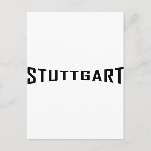 Stuttgart Deutschland Icon Postkarte (Vorderseite)