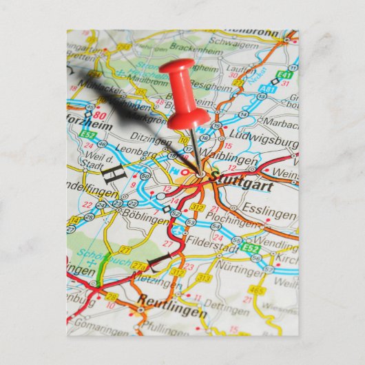Stuttgart, Deutschland Postkarte (Vorderseite)